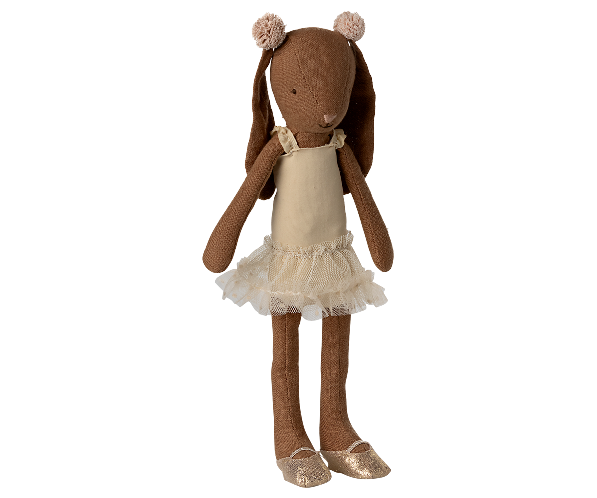 Bunny size 2, Chocolate brown - Ballet suit and skirt cream