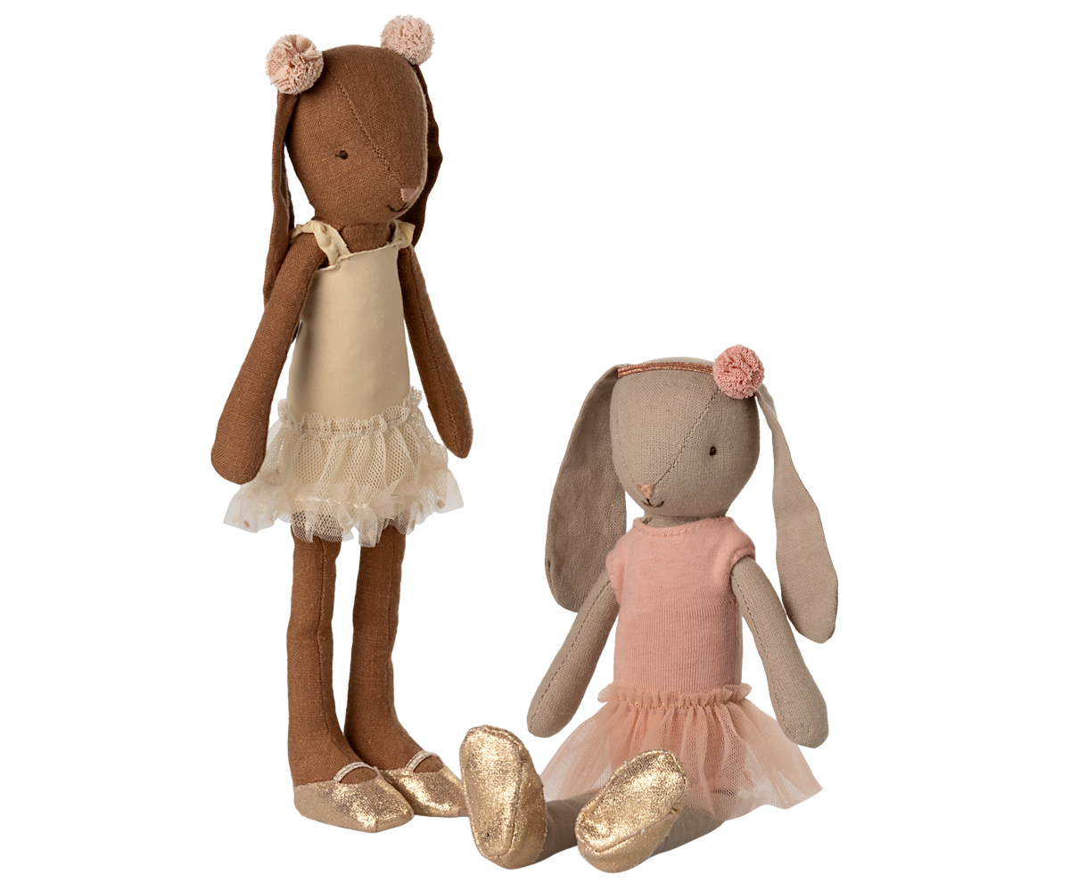 Bunny size 2, Chocolate brown - Ballet suit and skirt cream