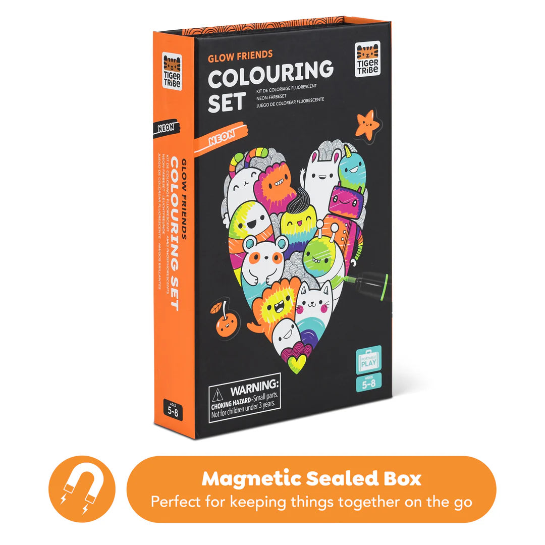 Neon Colouring Set - Glow Friends