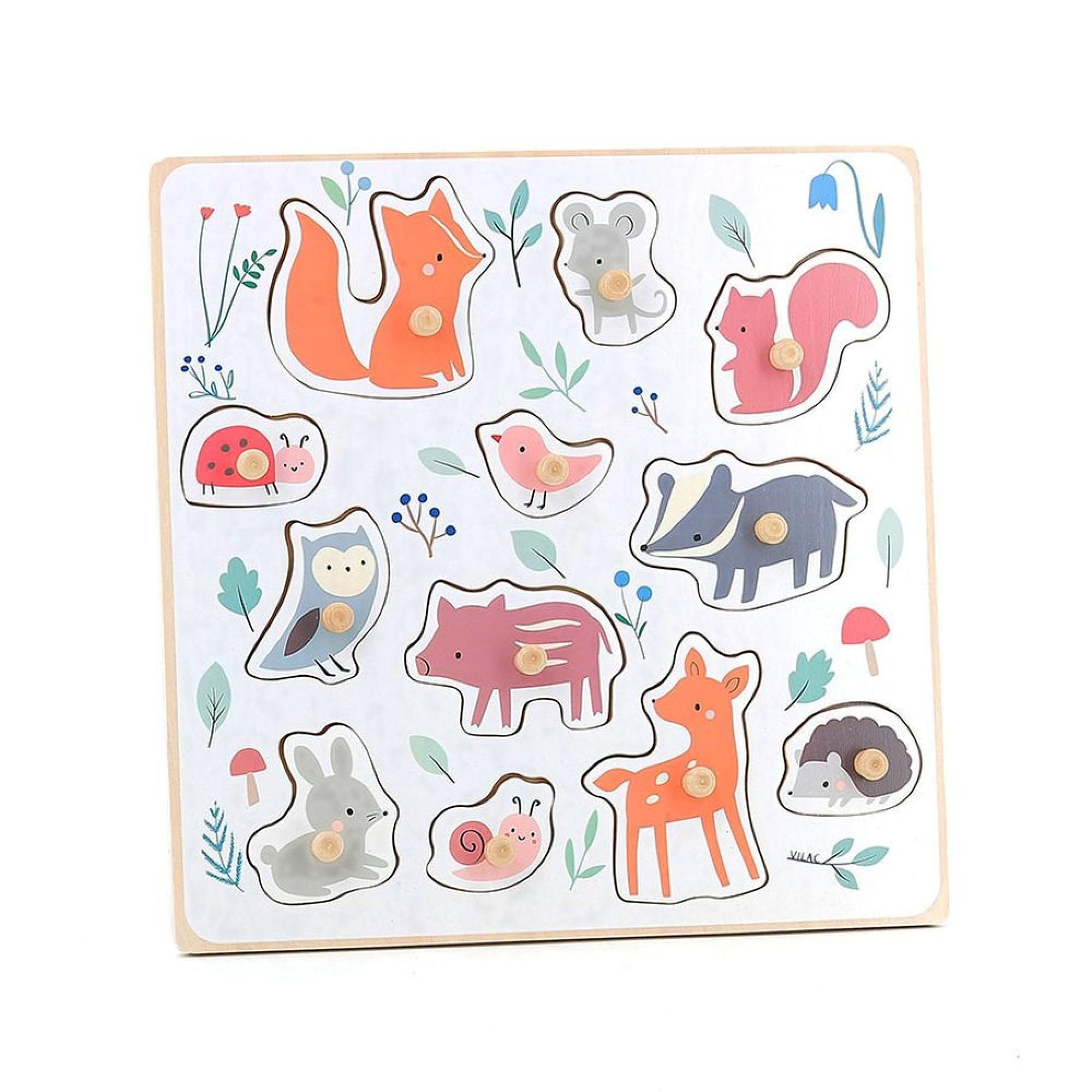 Forest Animals Peg Puzzle - Sarah Betz