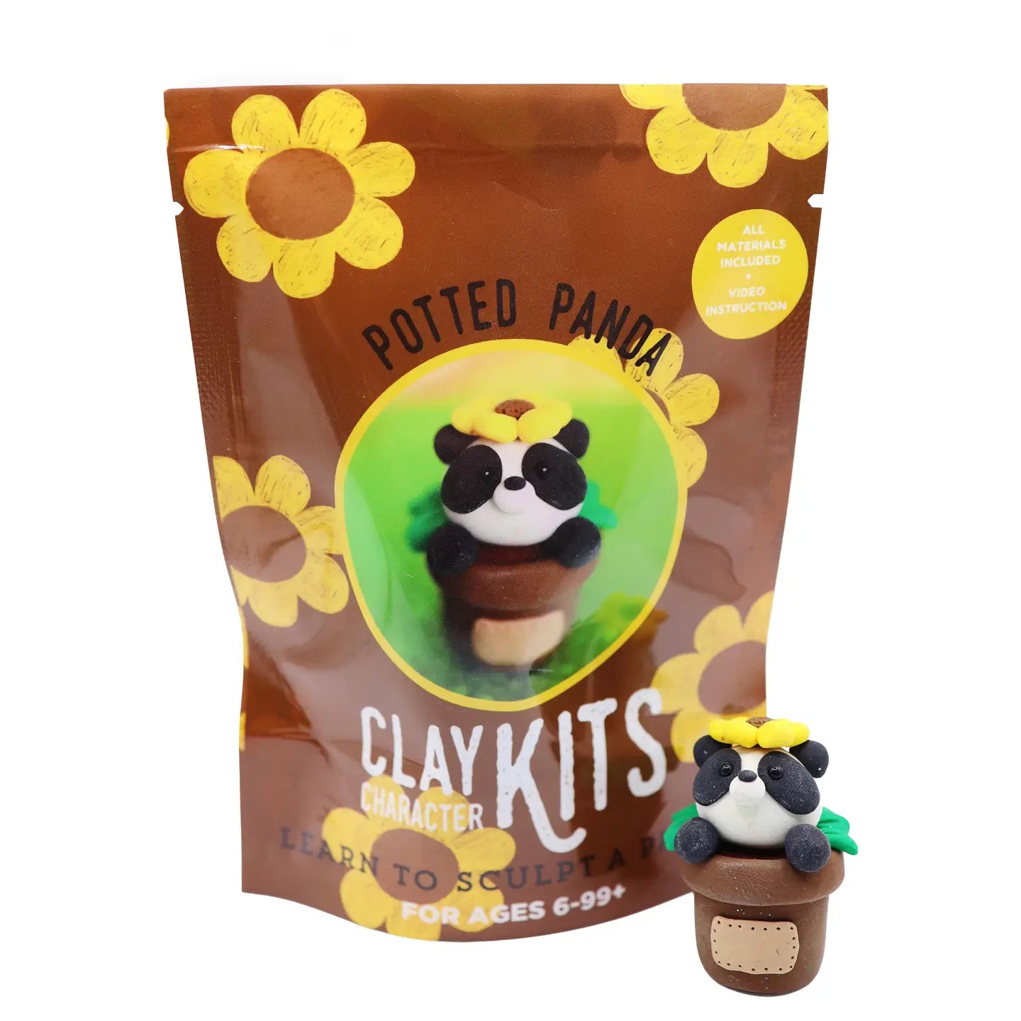 Potted Panda Diy Polymer Clay Kit