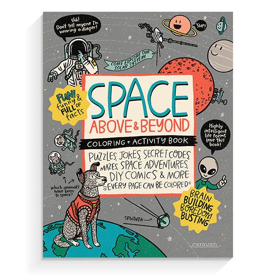 Space Coloring + Activity Book