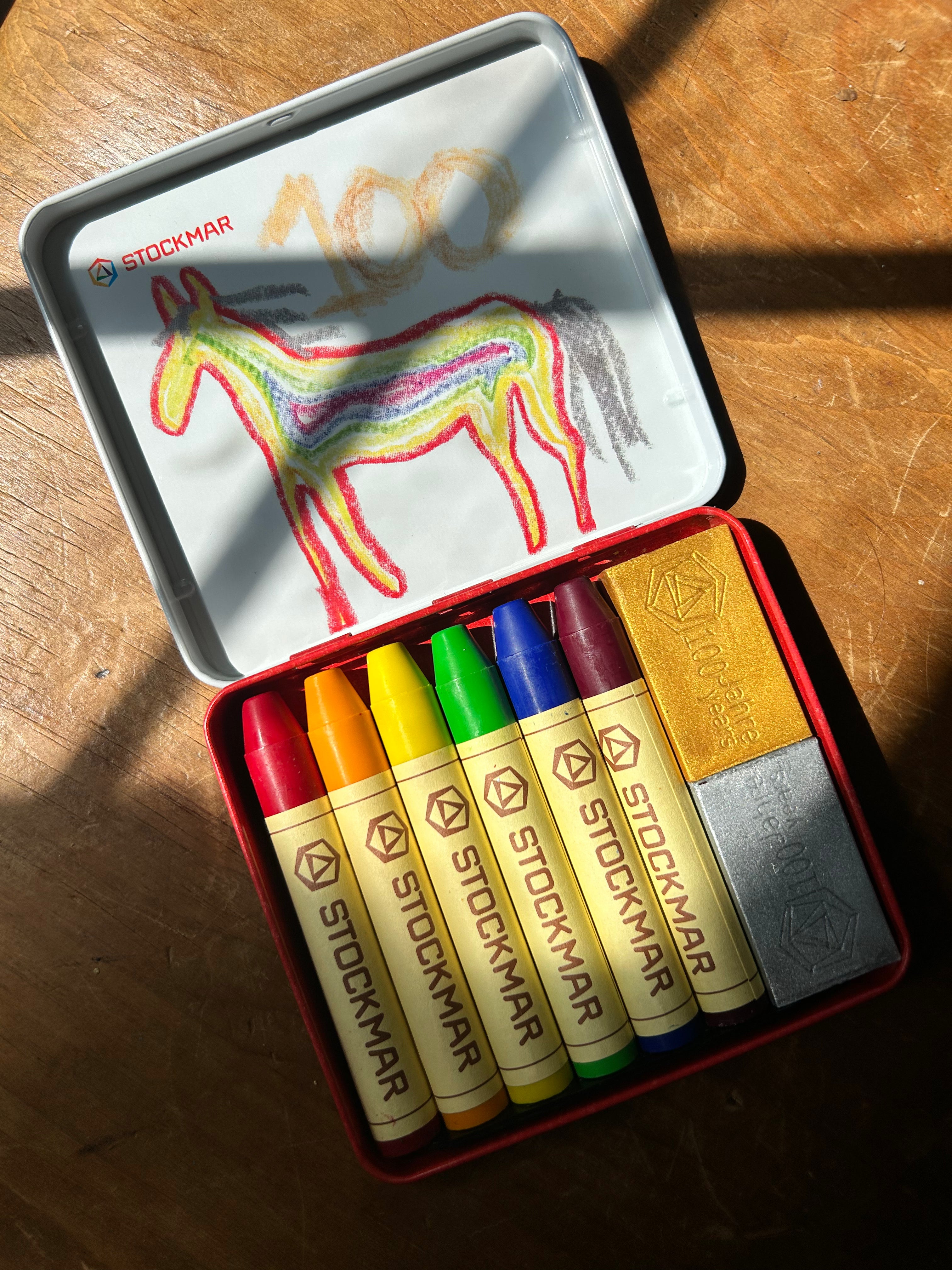 Wax Stick Crayons Rainbow Edition - 8 Assorted Colors
