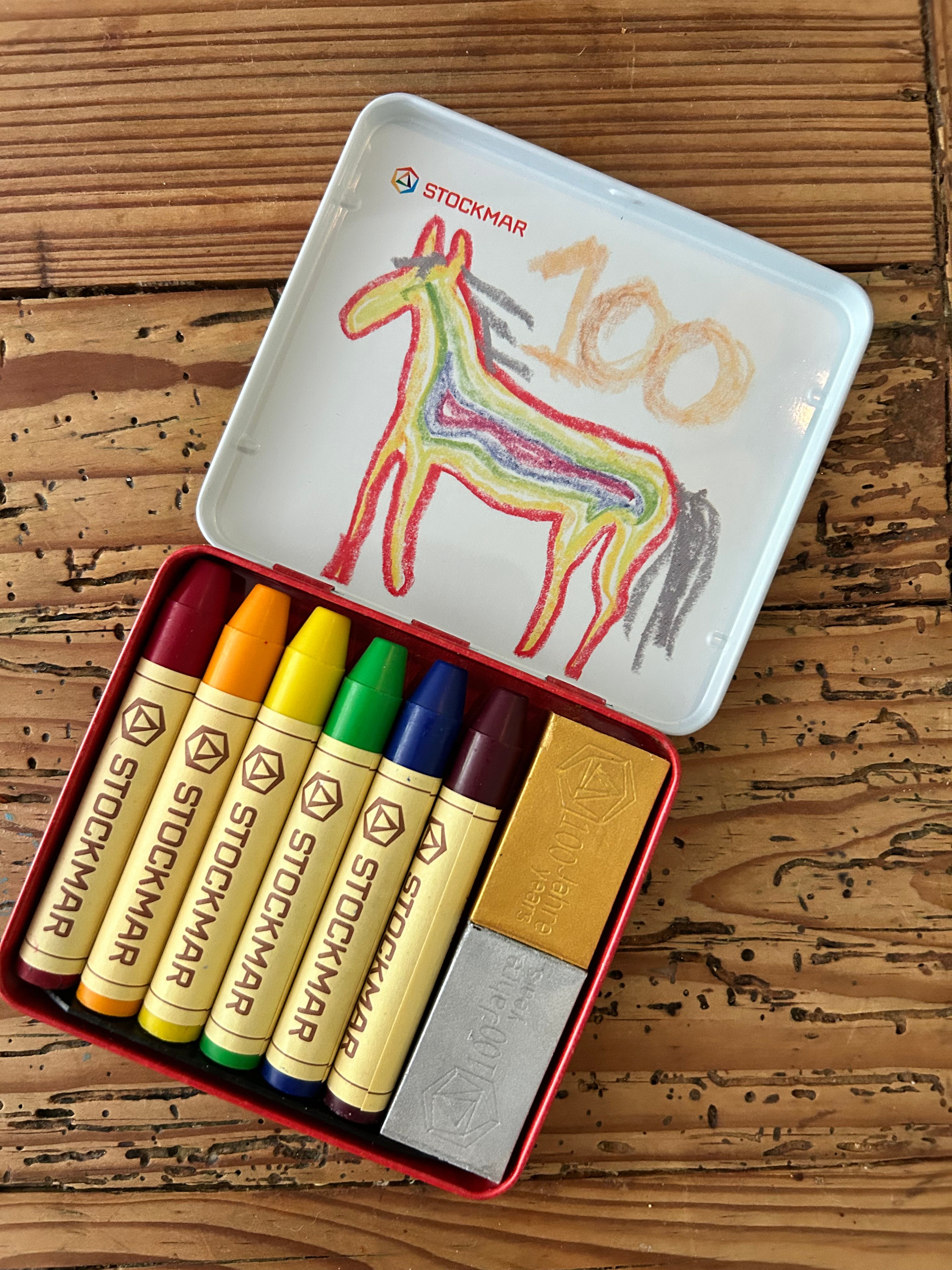 Wax Stick Crayons Rainbow Edition - 8 Assorted Colors