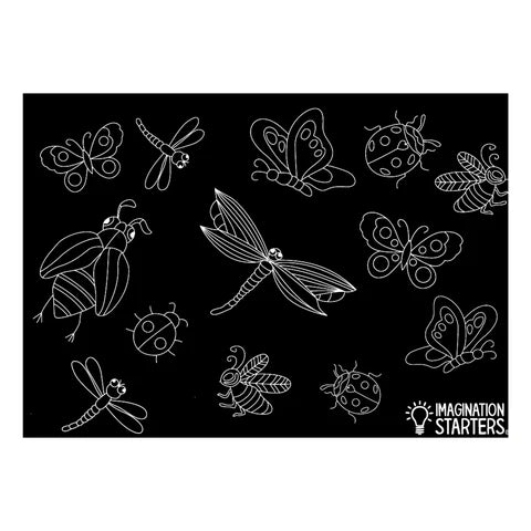 Chalkboard BUGS Placemat 12x17