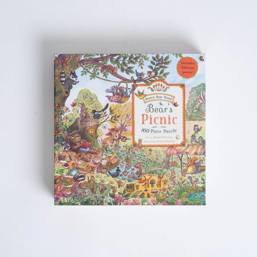 Bear's Picnic Puzzle: A Magical Woodland Brown Bear Wood