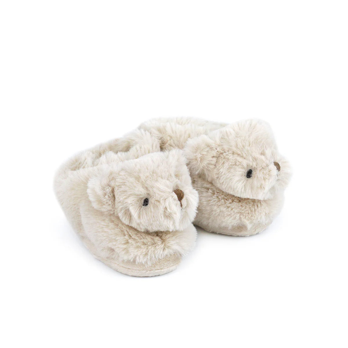 Baby Booties Bear Tan