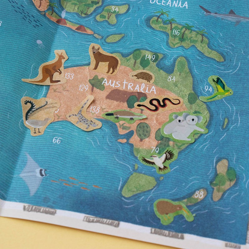 STICKERS - ANIMAL WORLD POSTER & STICKERS
