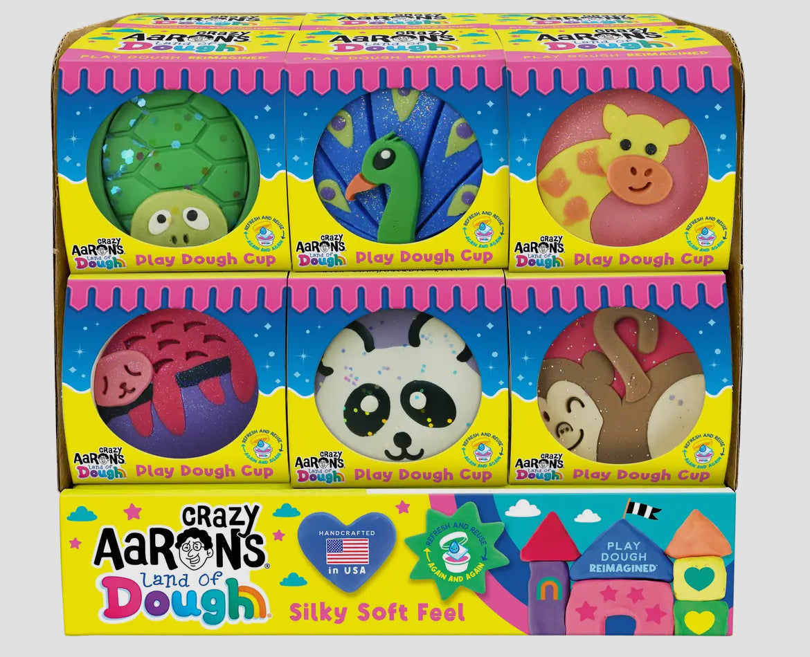 Land of Dough- Medium Zoo Animal Cup