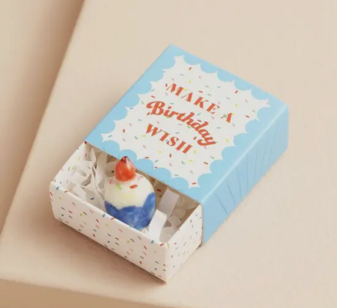 Tiny Matchbox Ceramic Token