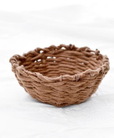 FELT WEAVE BASKET - CHOCOLATE COLOUR (BASKET ONLY)