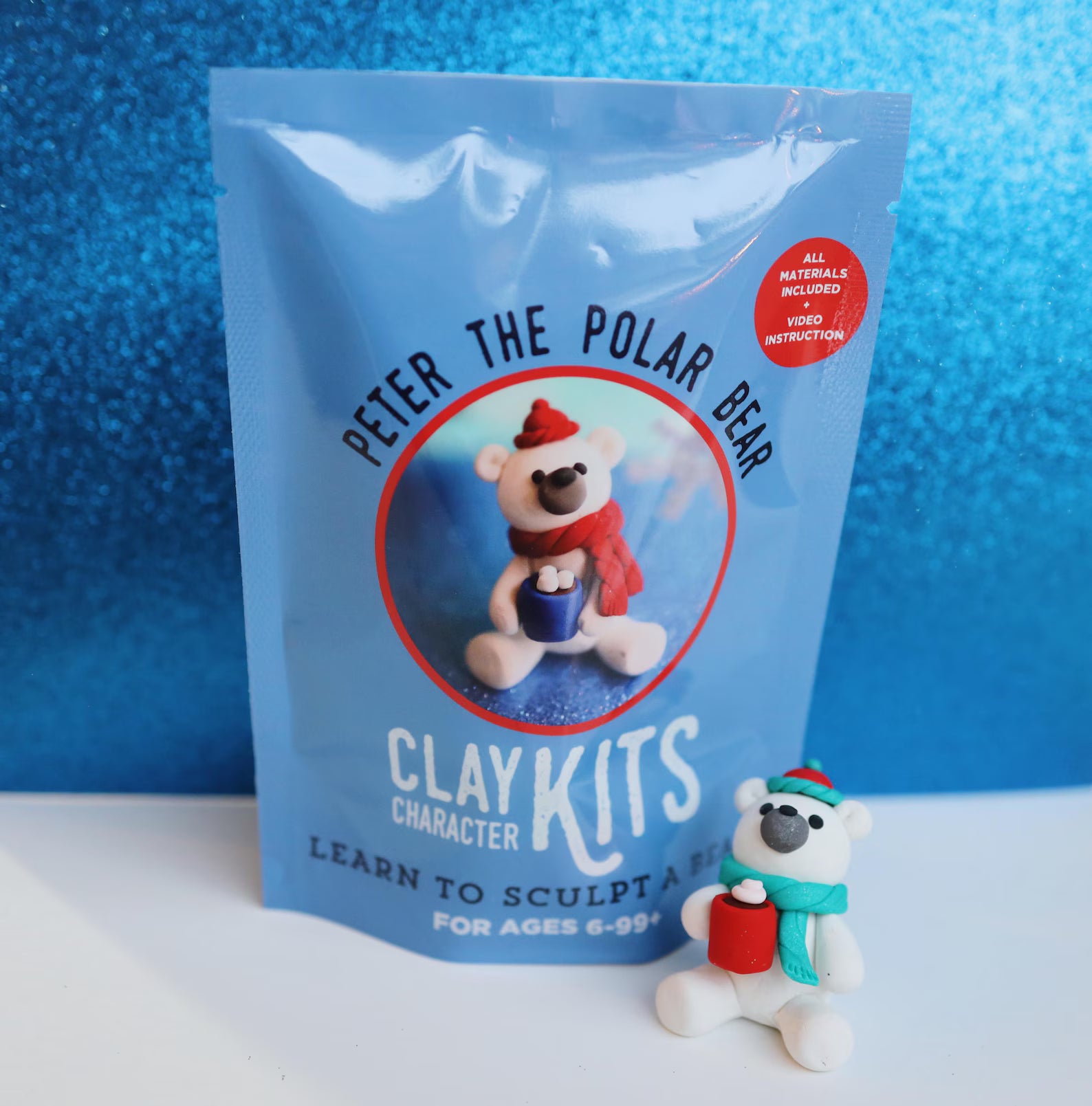 Peter the Polar Bear DIY Polymer Clay Kit