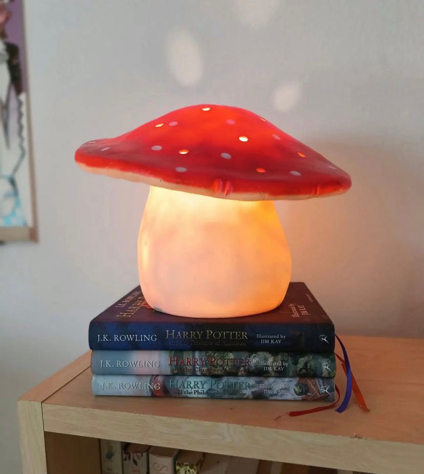 Lamp Mushroom Medium Red