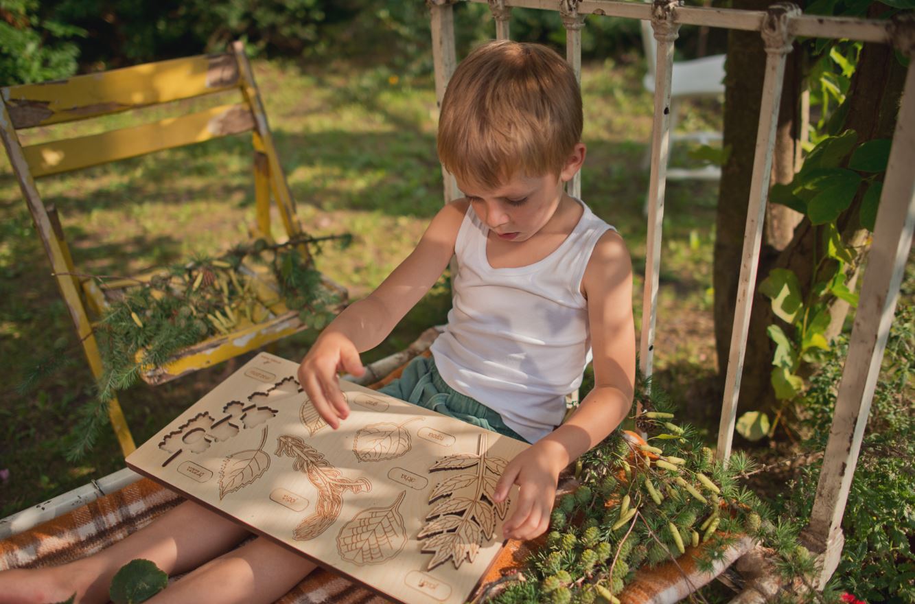 Leaf Wooden Puzzle 2 - (21 elements)