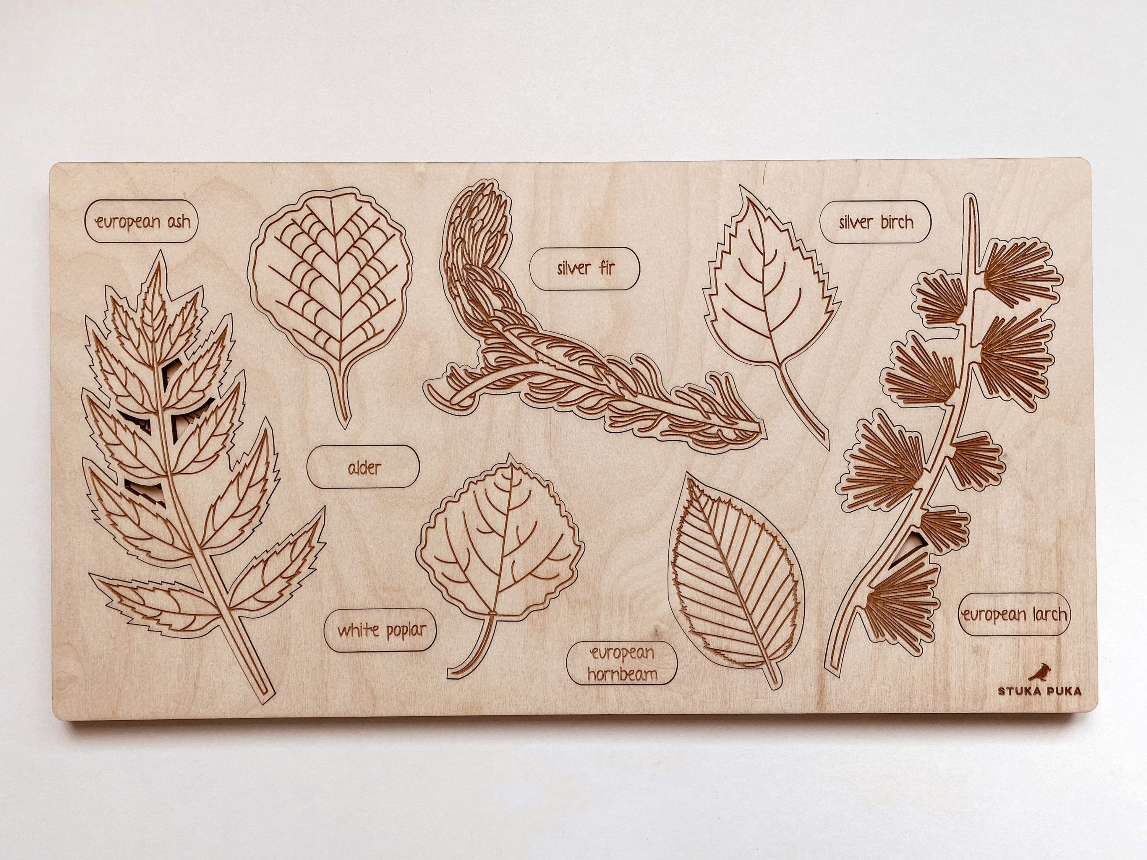 Leaf Wooden Puzzle 2 - (21 elements)