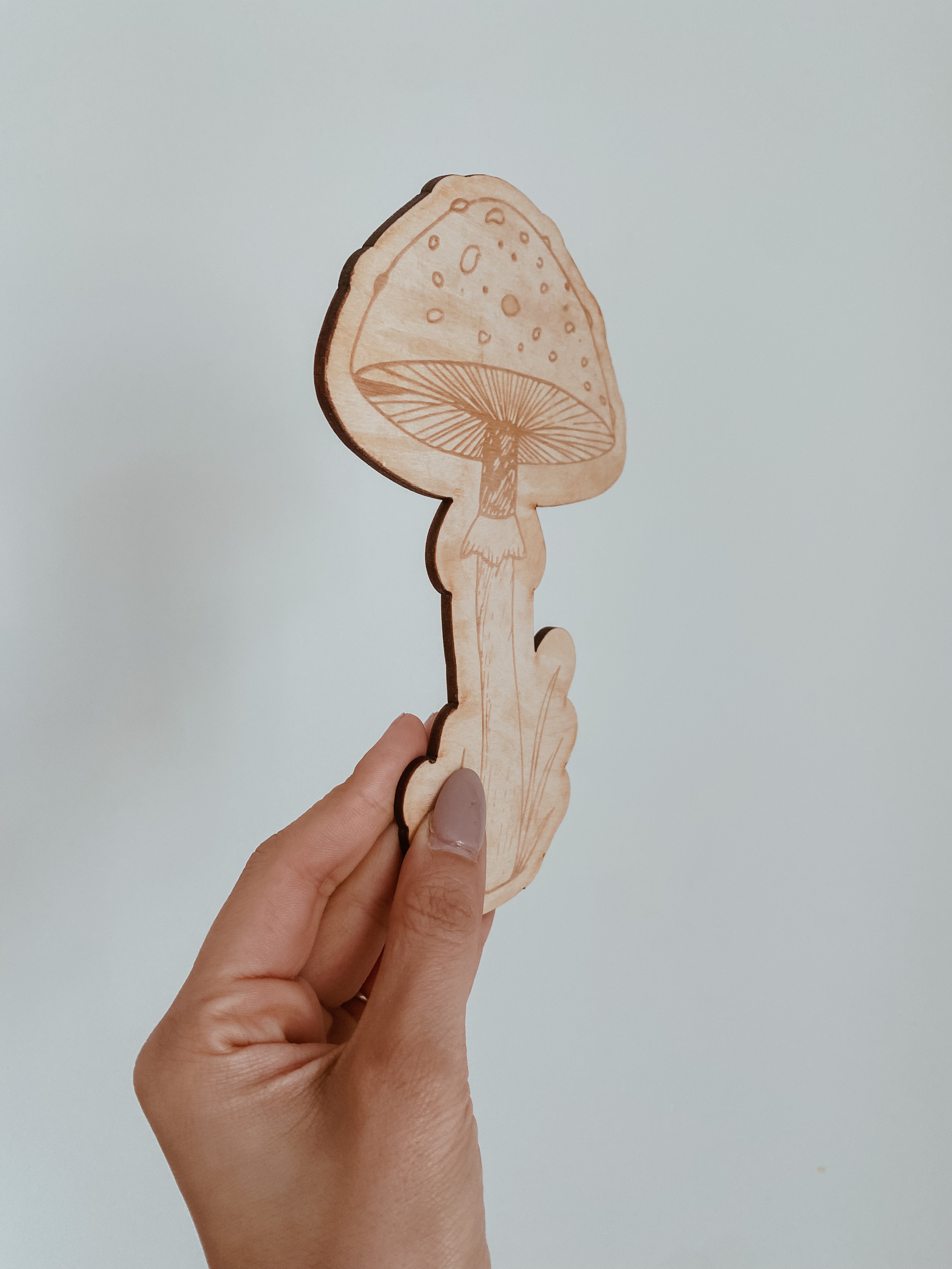 Wooden  Mushroom Plaque