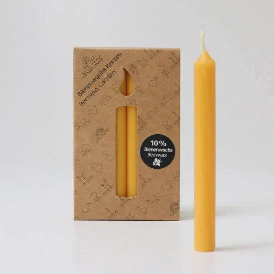 Candles 10% Beeswax, Amber NEW