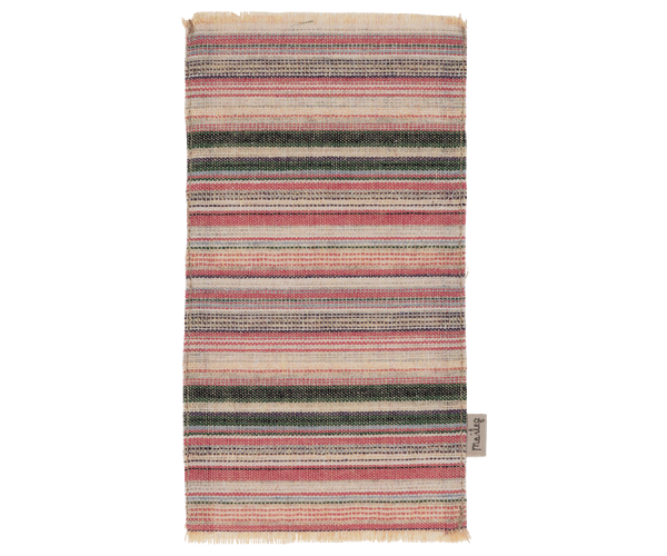 Miniature rug, striped