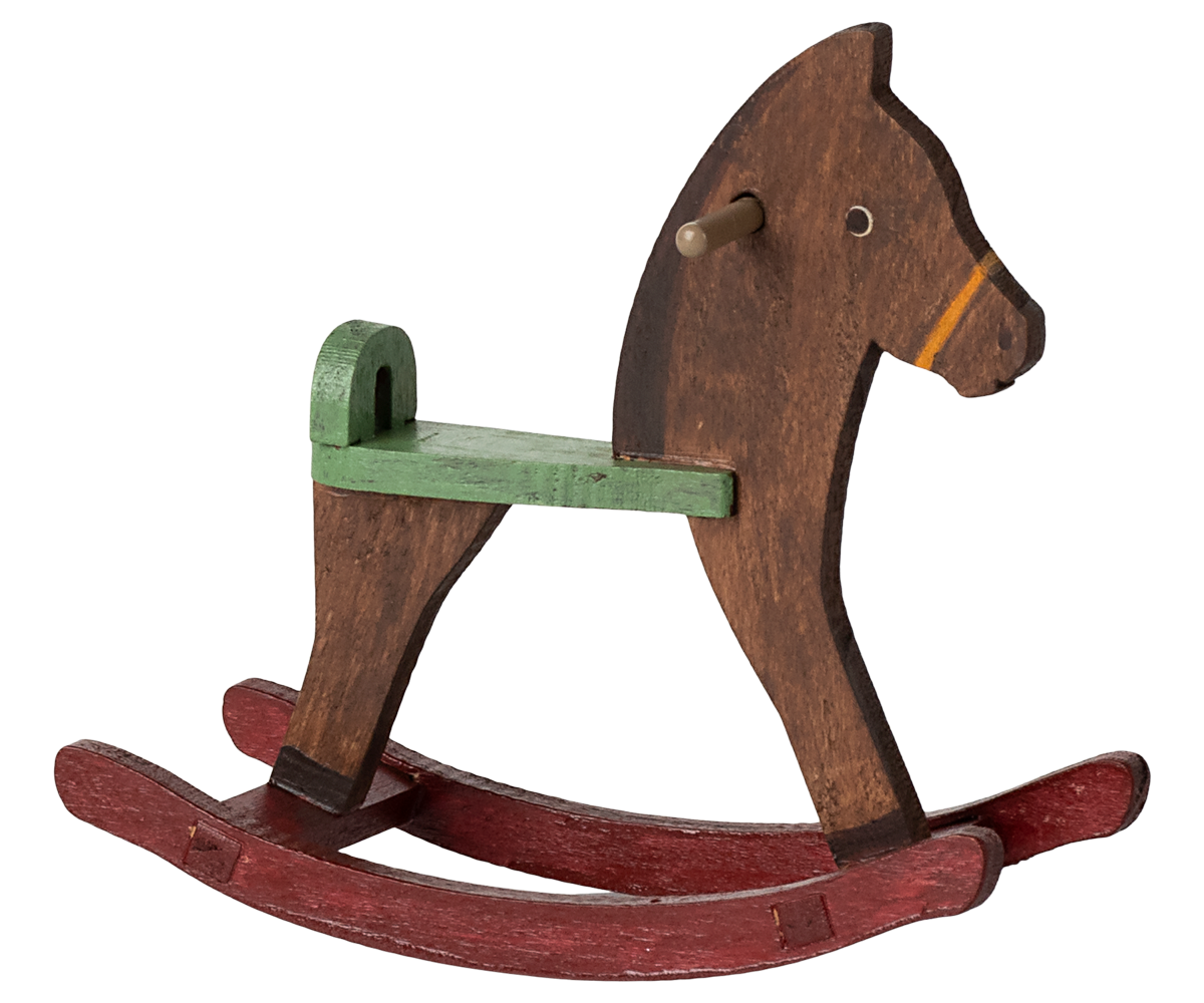 Rocking horse, Mouse - Dark brown