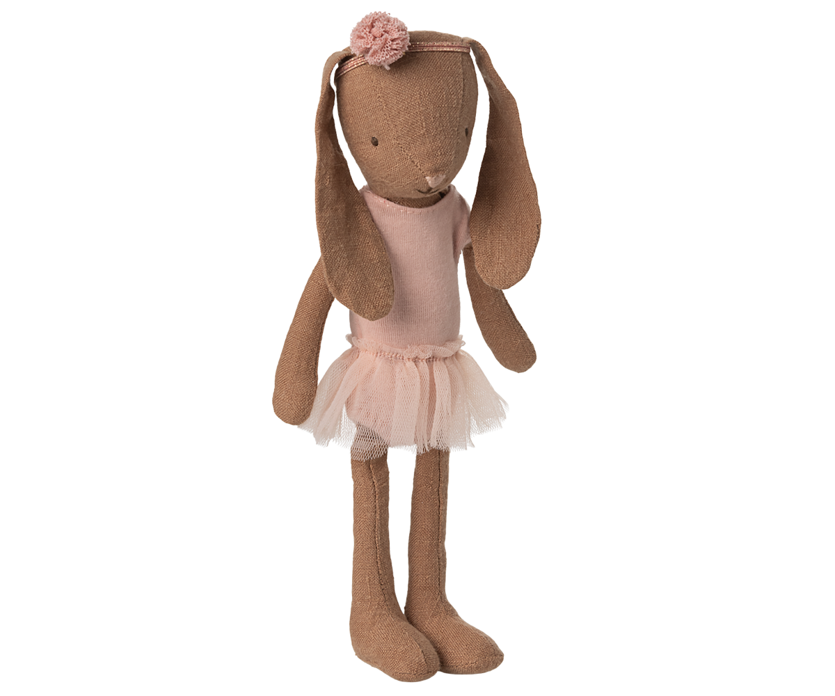 Bunny size 1, Chocolate brown - Ballet suit and skirt rose