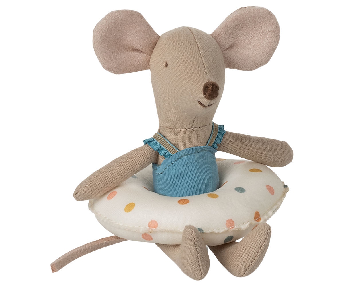 Beach mouse with float, Little sister - Multi dot