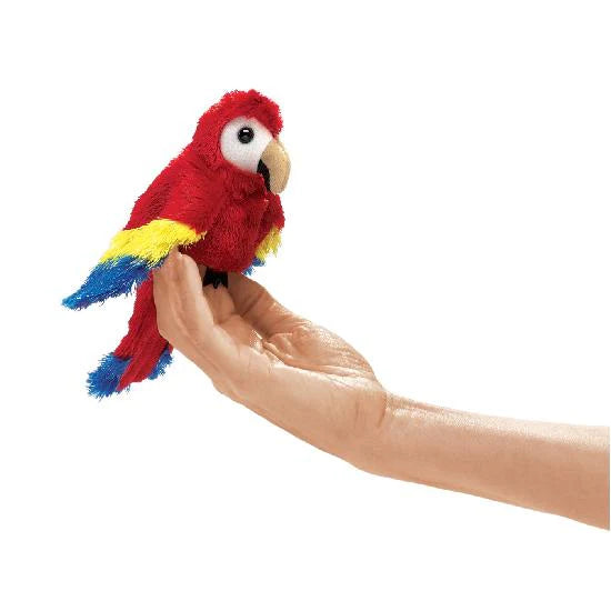 Mini Scarlet Macaw Finger Puppet