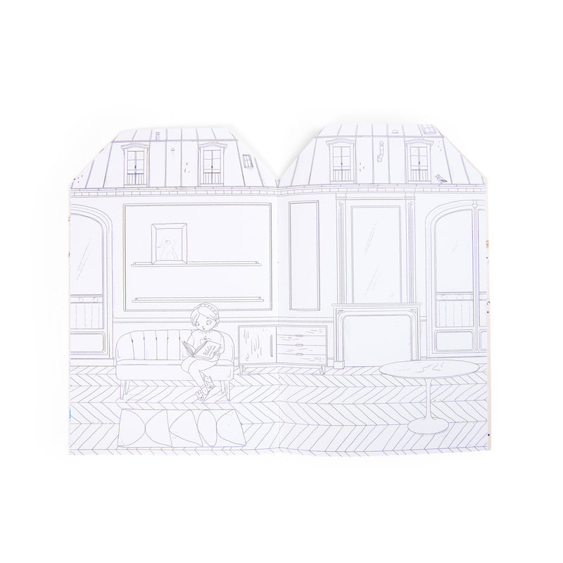 Parisiennes - Colouring Book with Stickers