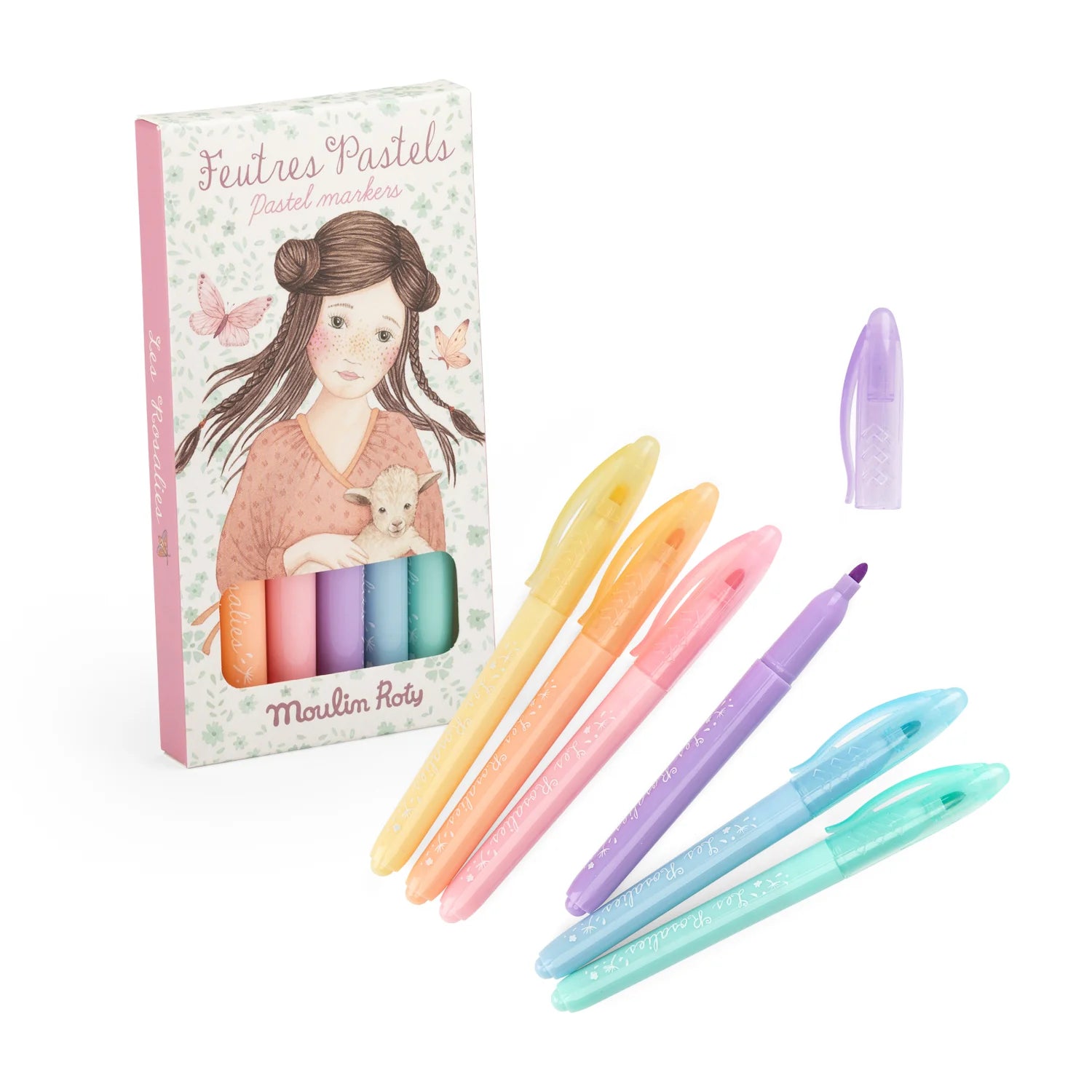 Les Rosalies - 6 Pastel Felt Pens