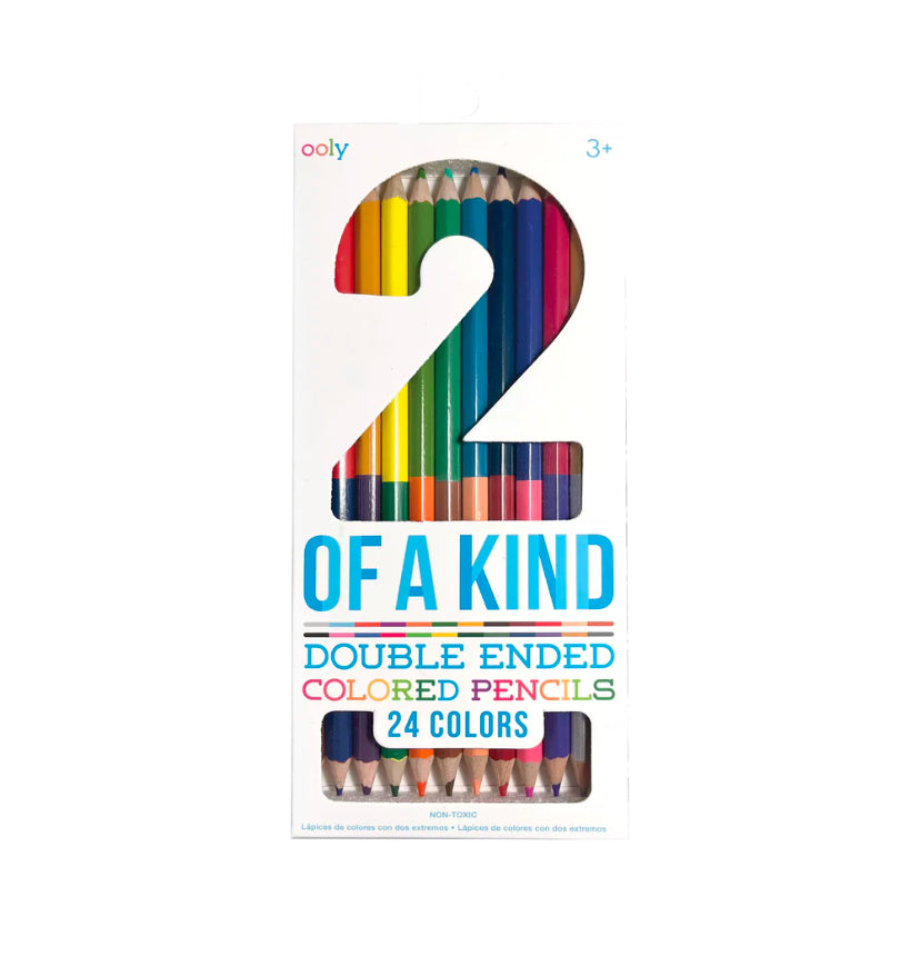 2 Of A Kind Double-Ended Colored Pencils - Set of 12