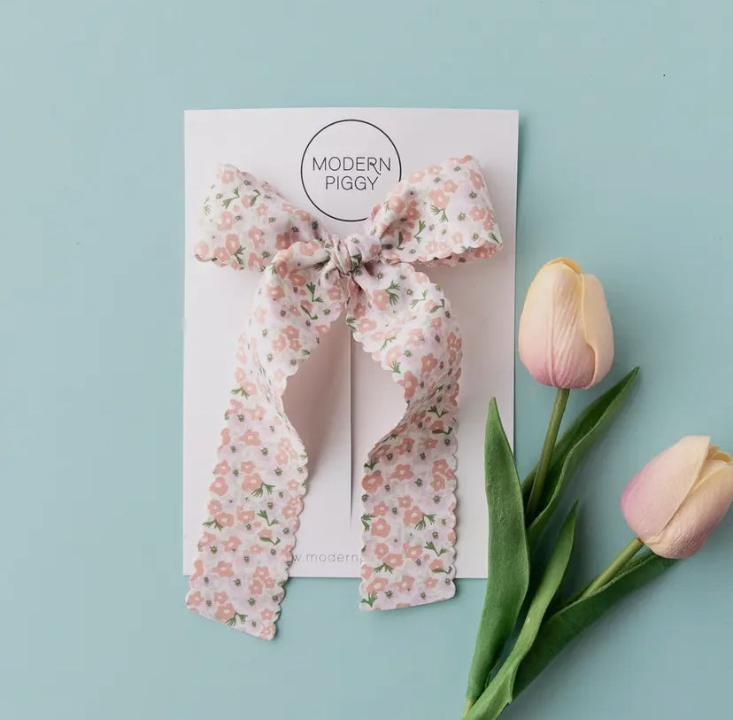 Posy Scallop | Statement Ribbon Bow