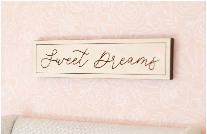 Dollhouse Wood Wall Sign - Sweet Dream