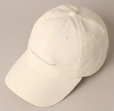 Mama Embroidered Lettering Corduroy Baseball Cap