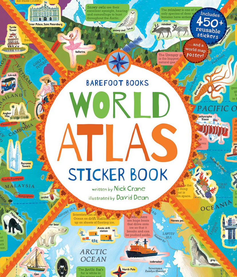 World Atlas Sticker Book
