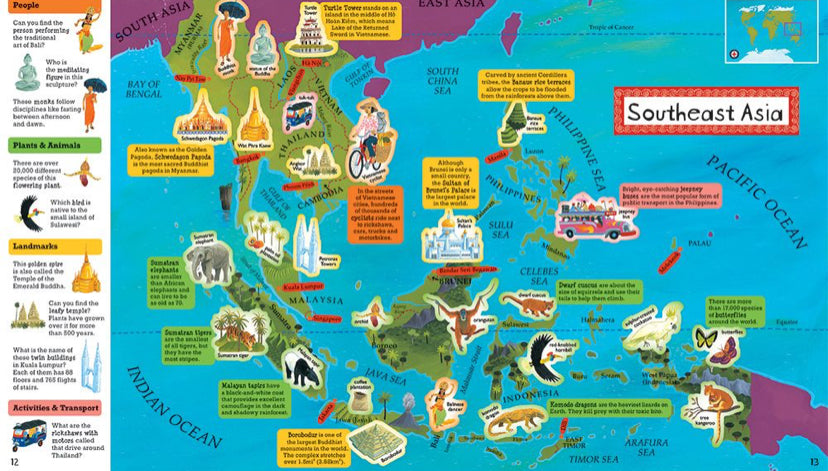 World Atlas Sticker Book