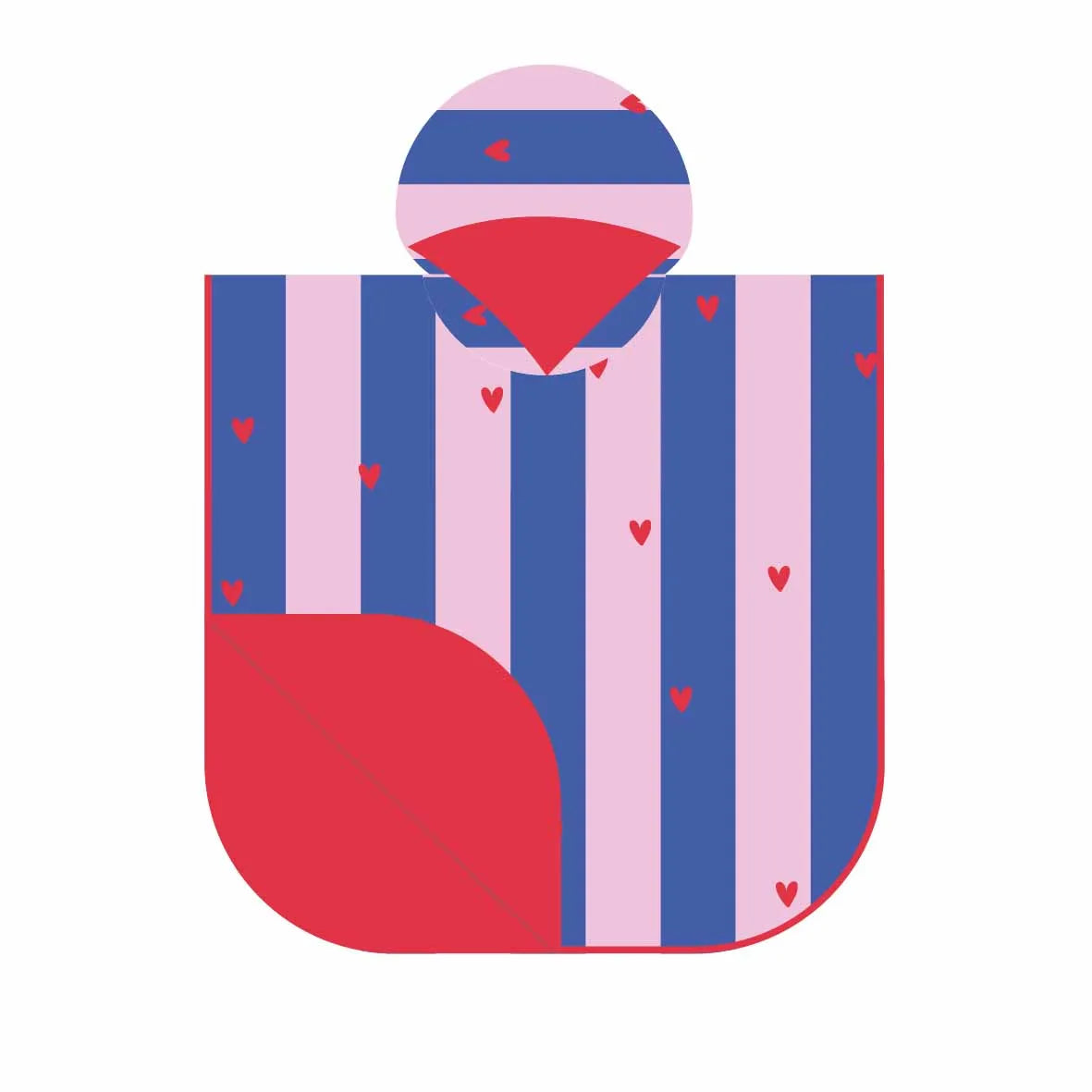 Beach Poncho - Cherry