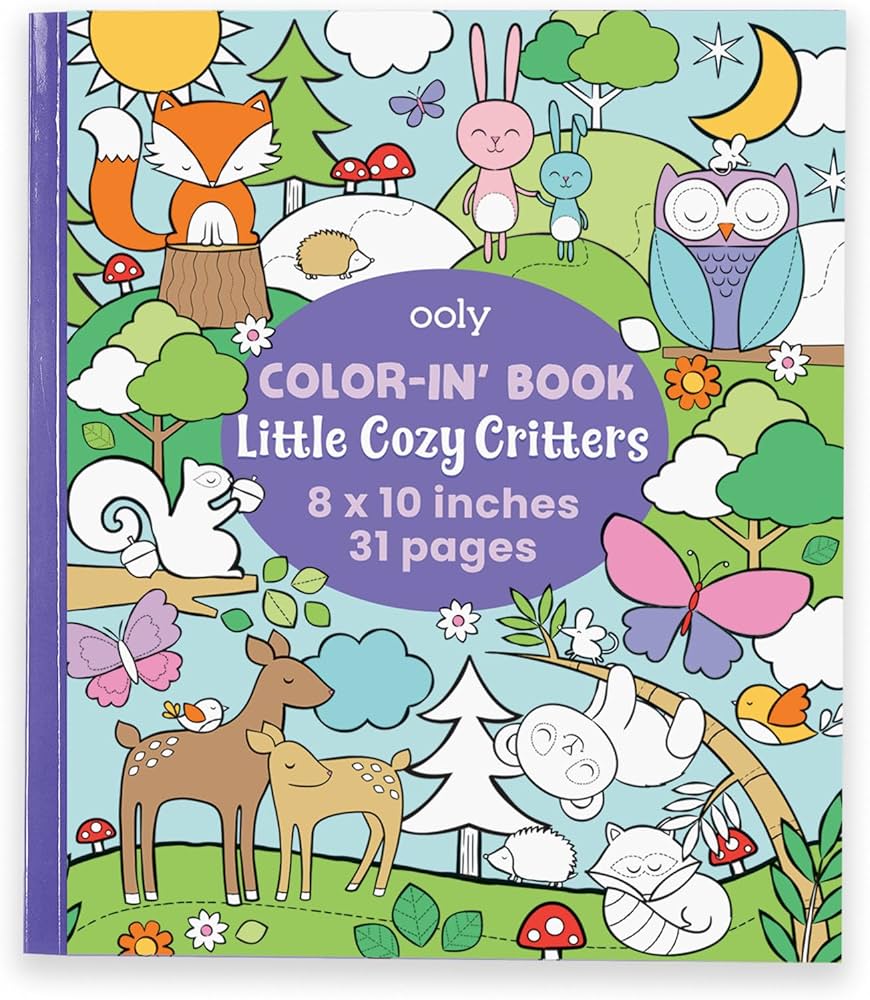 Color-in' Book: Little Cozy Critters