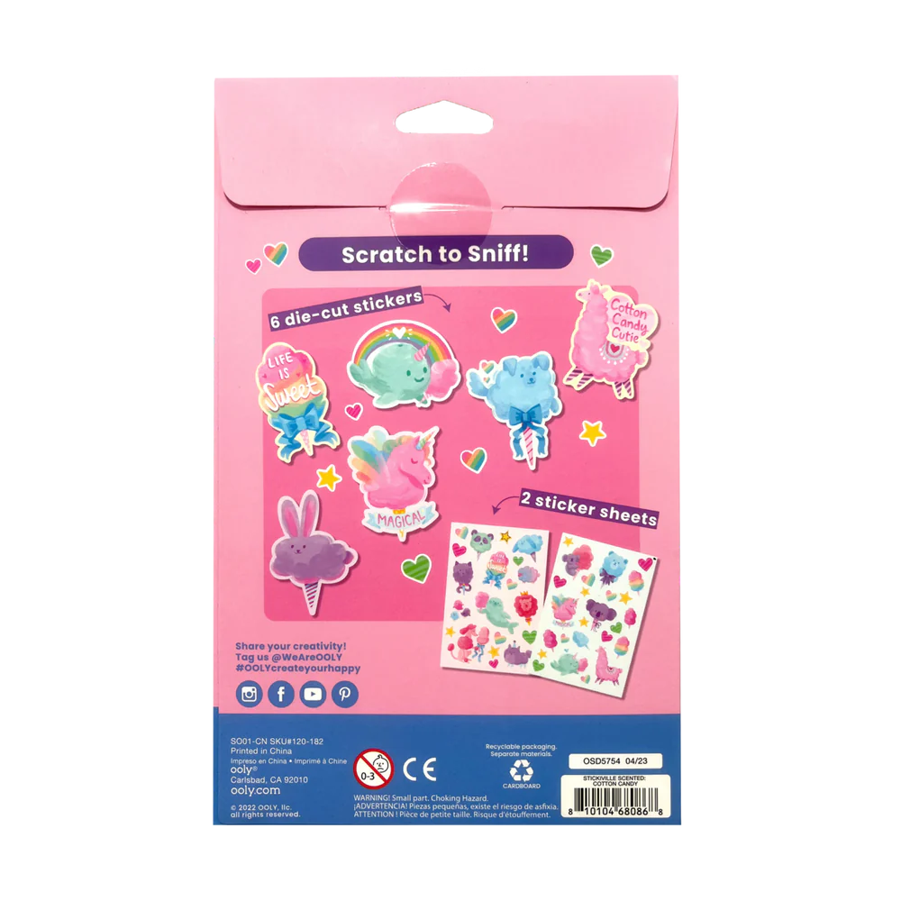 Stickiville: Scented Stickers - Fluffy  Cotton Candy
