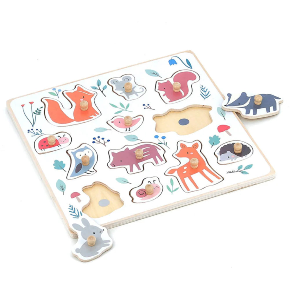 Forest Animals Peg Puzzle - Sarah Betz