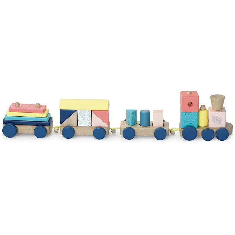 WOOD STACKING TRAIN SET