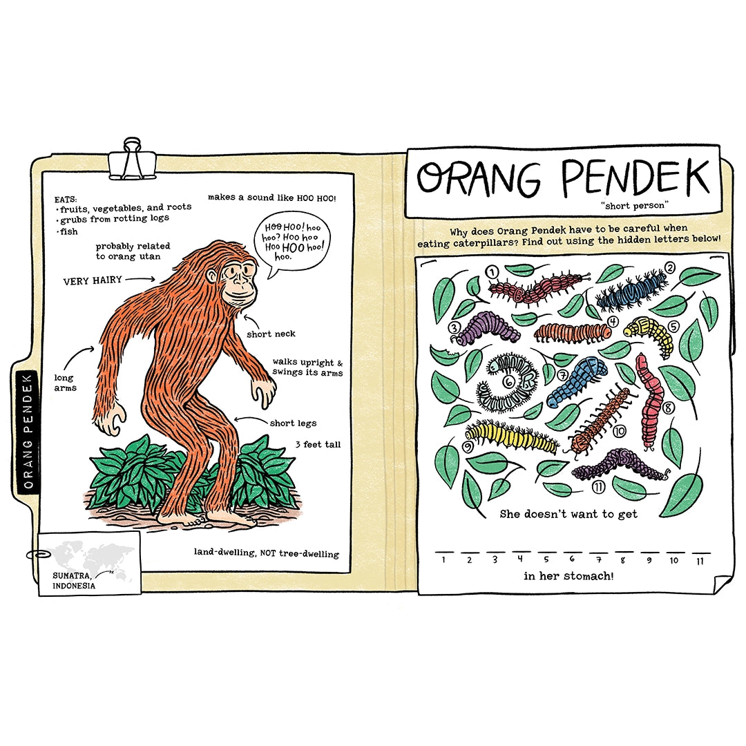 Legendary Monsters Cryptids Colorin + activity