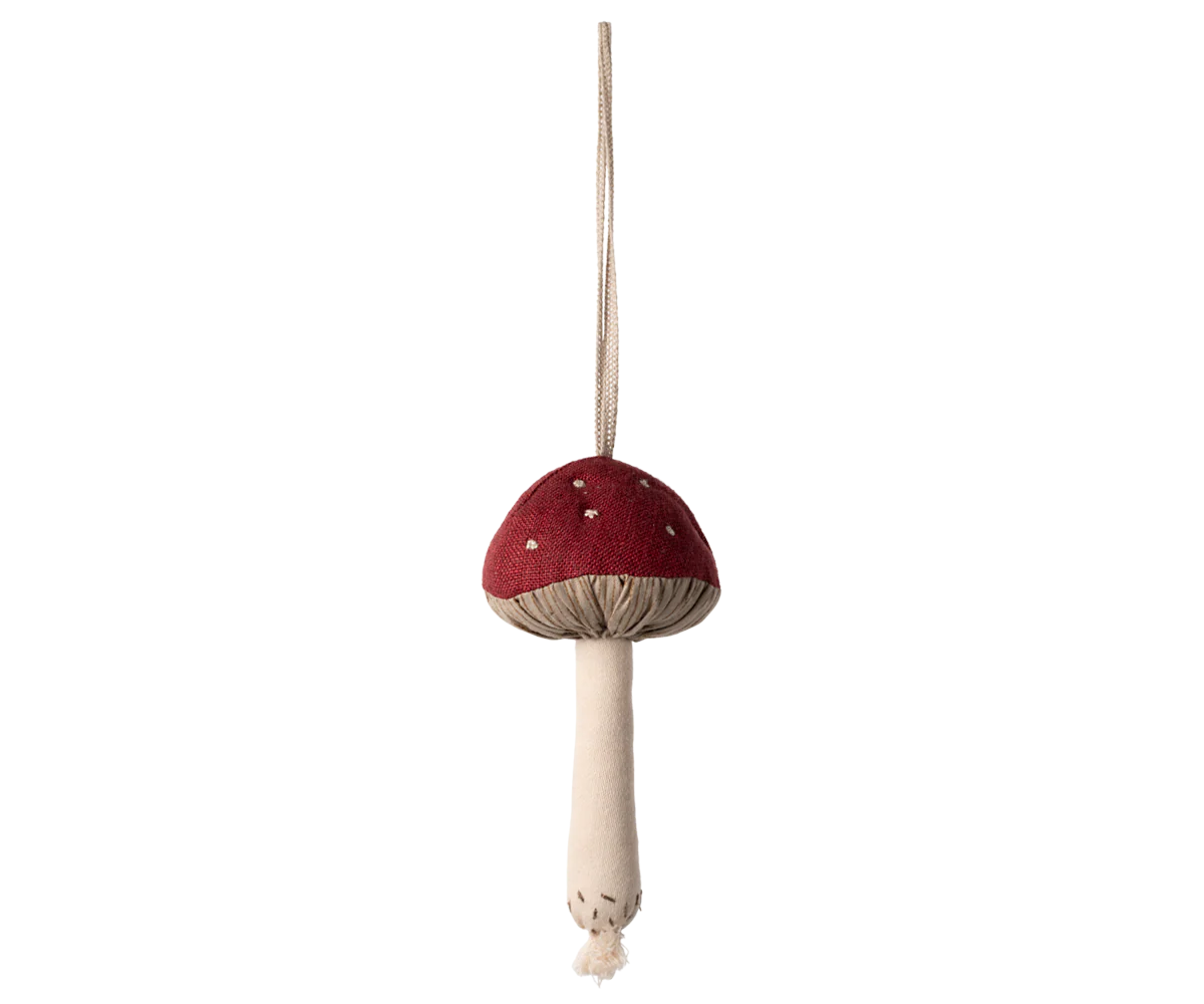 Mushroom Ornament-Red