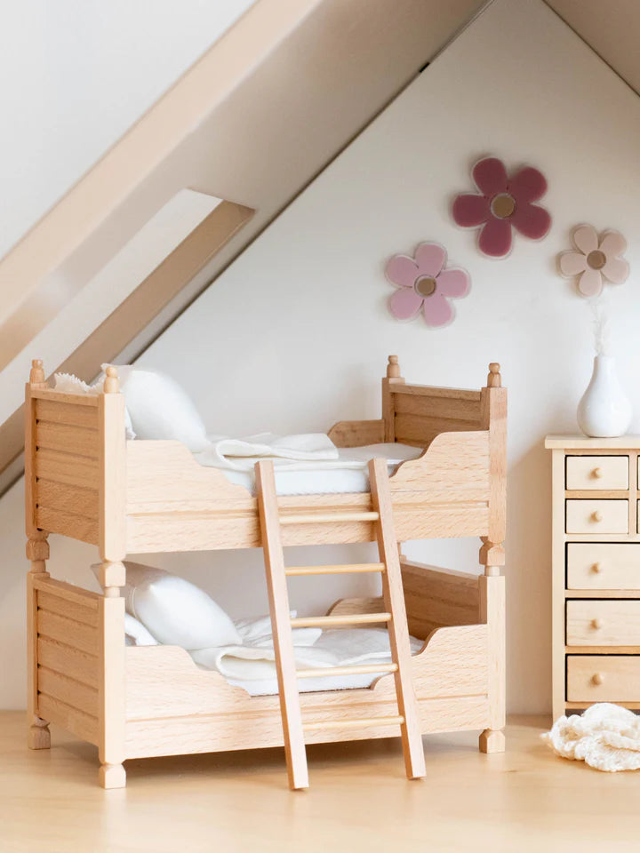 CONVERTIBLE TWIN BUNK BEDS | NATURAL WOOD