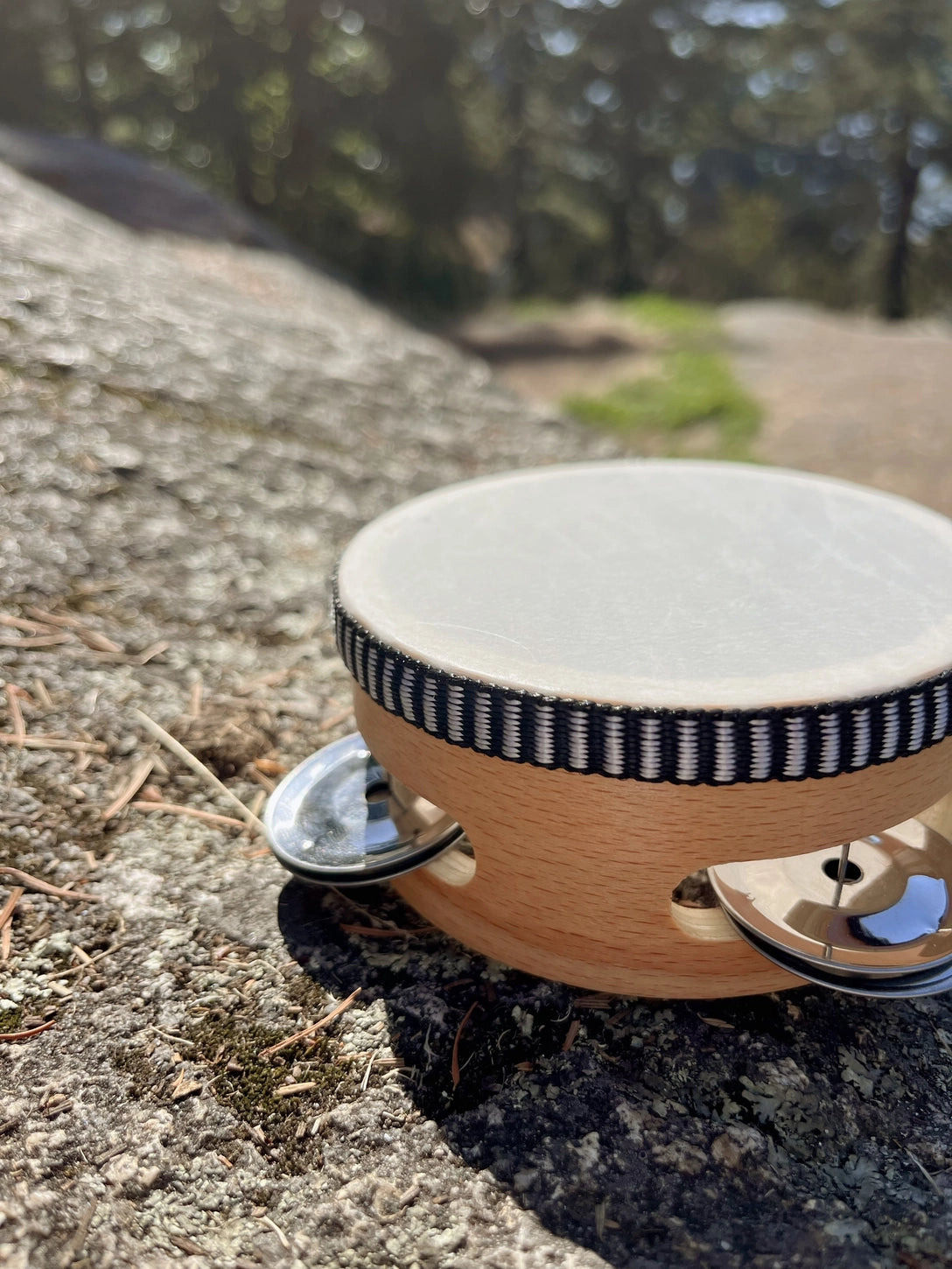 Mini Wooden Tambourine