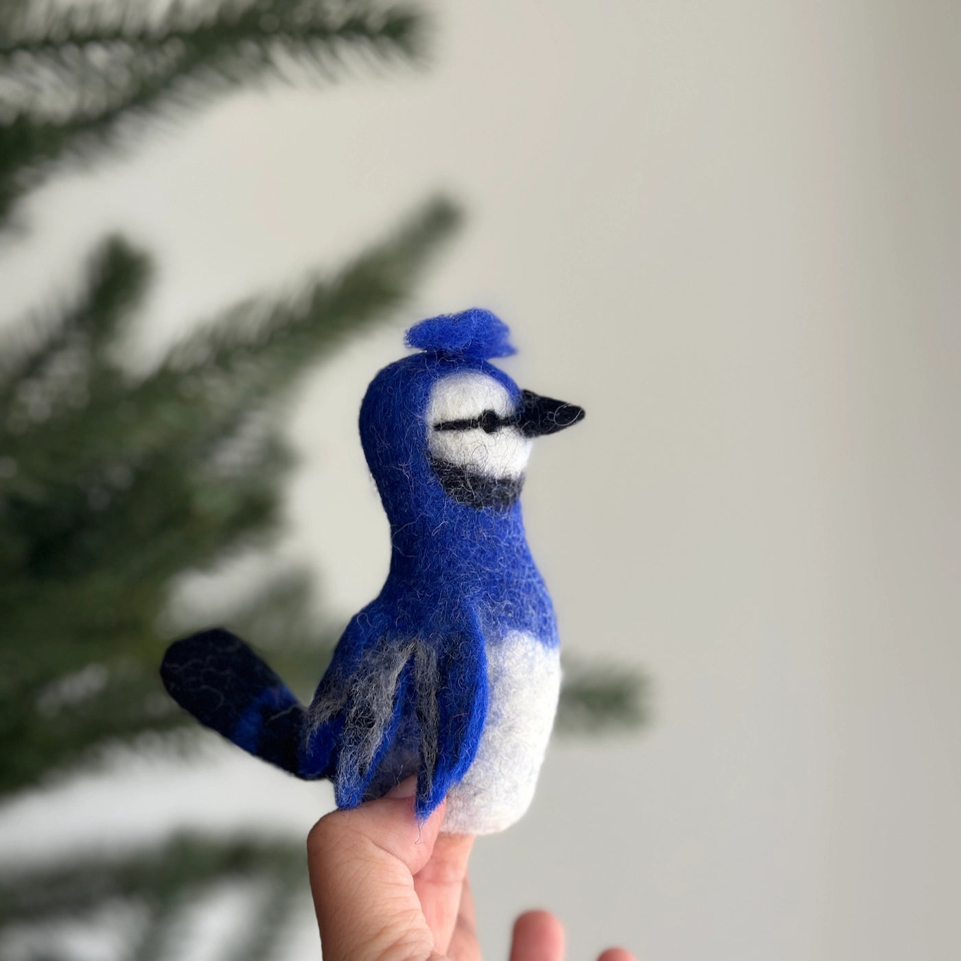 Blue Jay Finger Puppet