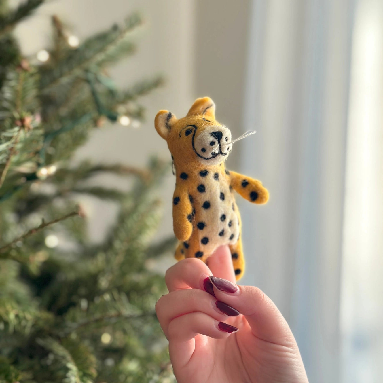 Cheetah Finger Puppet