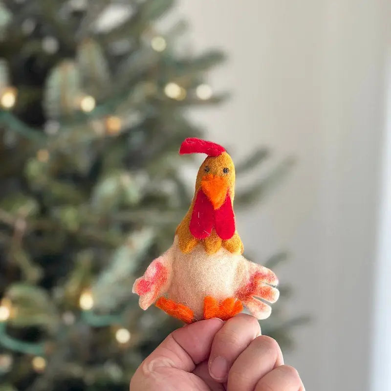 Felt Finger Puppet - Rooster