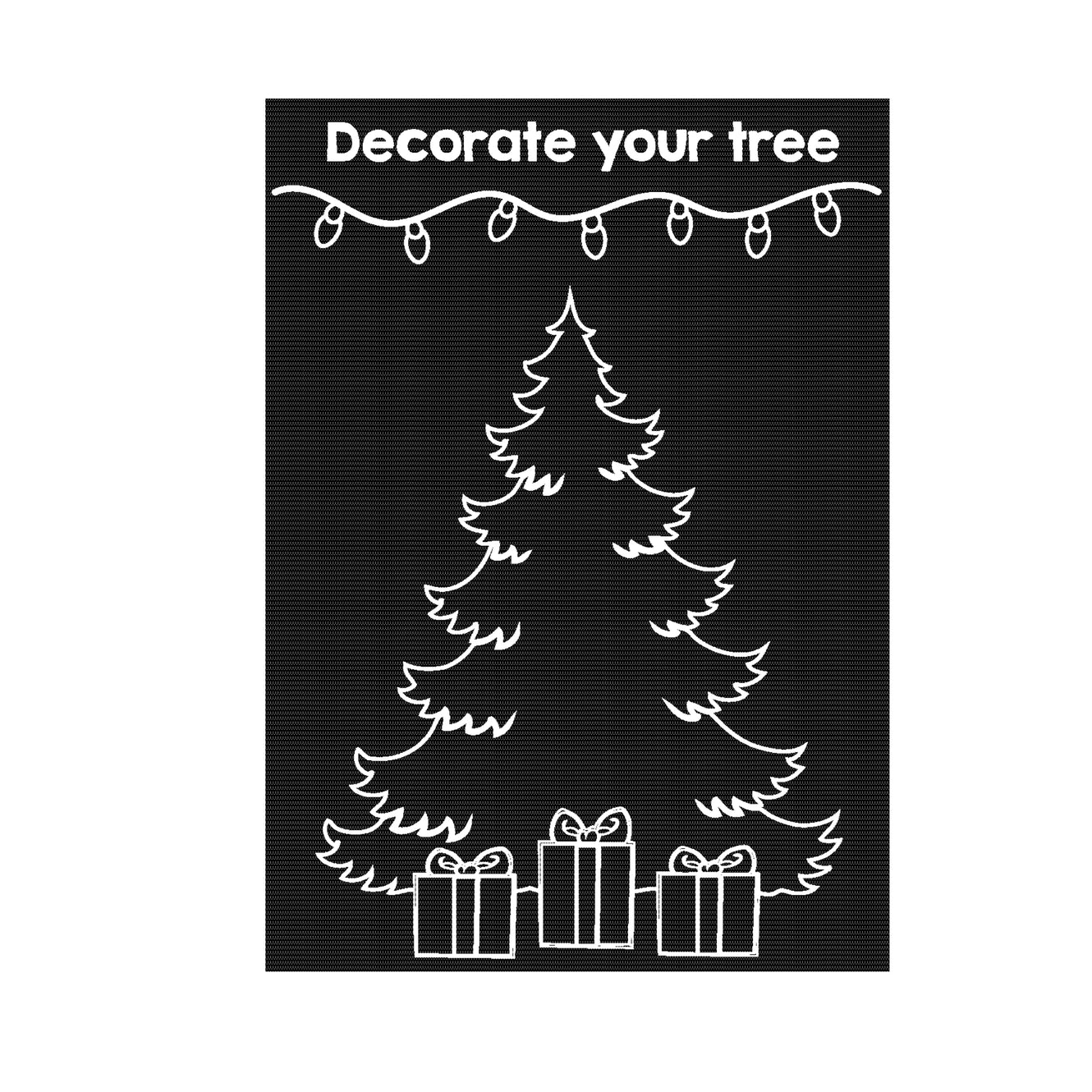 Chalkboard Christmas Coloring Kit