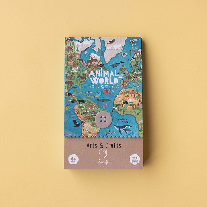STICKERS - ANIMAL WORLD POSTER & STICKERS