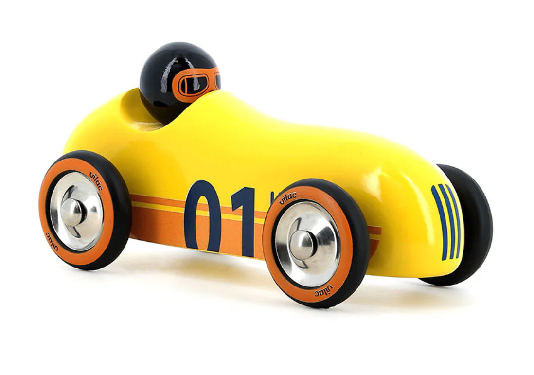 OLD SPORT CAR YELLOW