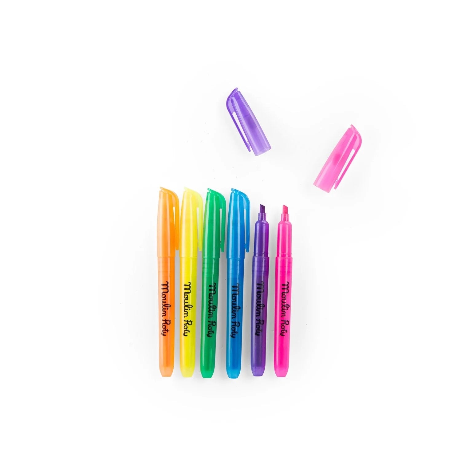 Les Loufoques - 6 Neon Felt Pens